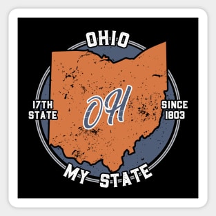 Ohio My State Patriot State Tourist Gift Sticker